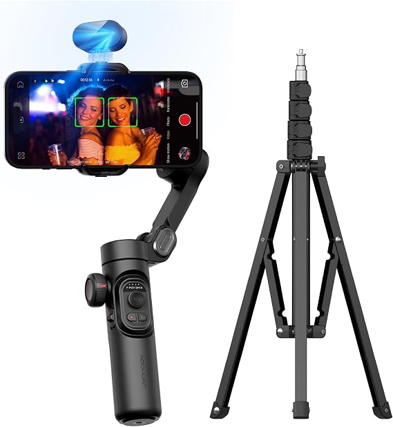 AOCHUAN 3-Axis Gimbal Stabilizer for Smartphone Smart AI XE & T20 Complete Tripod