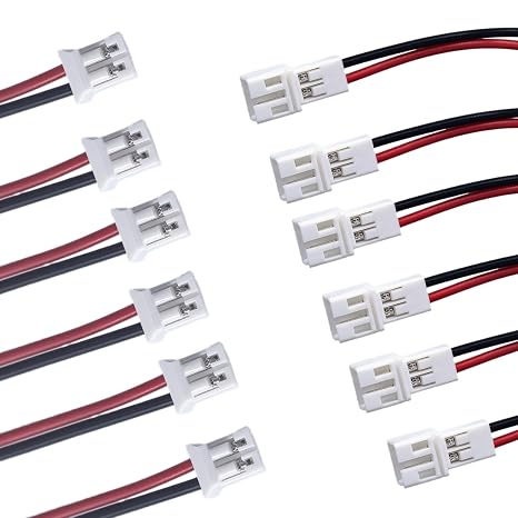 12pcs Upgraded JST-PH 2.0 Male and Female Connector Cable for Battery JJRC H36 H67 Blade Inductrix E010 E013