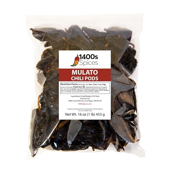 1lb Mulato Chile, Fully Mature Poblanos | Mild heat with rich, smoky, slightly sweet flavor for traditional recipes