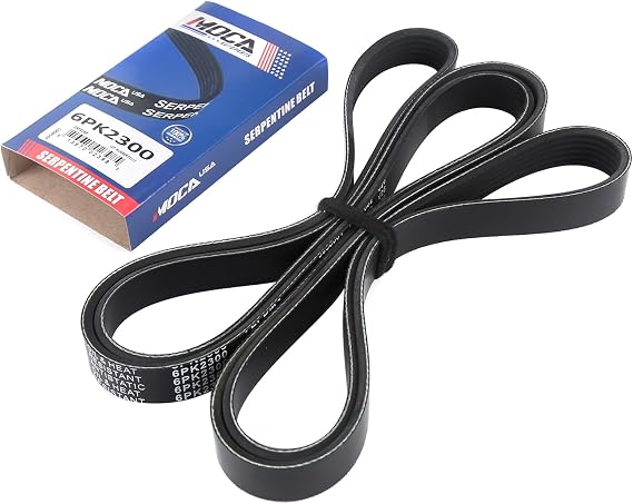 WINBEST EPDM Serpentine Belt 6PK2300 Compatible with 2005-2009 for Buick Allure Lacrosse 3.8L, 2006-2009 for Chevrolet Equinox 3.4L, 2002-2006 for GMC Envoy XL 4.2L