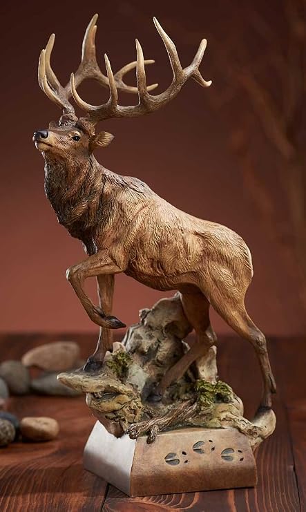 Wild Wings Hoofin It - Elk Sculpture by Danny Edwards