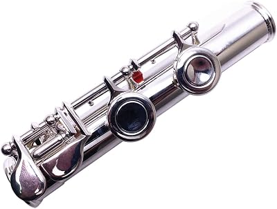 Jiayouy Cupronickel C Flute Feet Joint 16 Hole Flute Replacement Parts Silver Plated