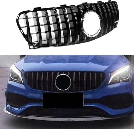 GT Panamericana grill for Mercedes X156 GLA200 GLA250 GLA45 AMG 2014-2016 (Black)