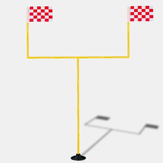Football Field Goal Post - 6 ft x 4 ft Portable Football Goal Post - Kicking Field Goals-Backyard Field Goal Post for Kids/Youth/Adults -(2 ft-6 ft in Height)