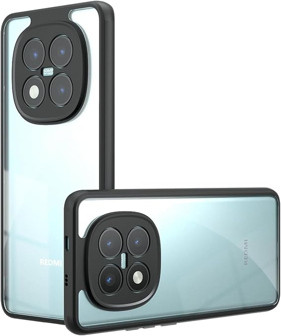 for Xiaomi Poco M8 Proケースカメラ保護 衝撃吸収コーナー軽量 耐久性 落下防止 ソフトフレーム ハードバックカバー クリア, Poco M8 Pro