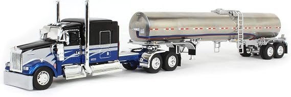 First Gear DCP 1/64 Kenworth W900L 72in Aerocab Flattop Sleeper & Brenner Food Grade Tanker 60-2081