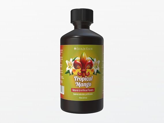 Fleur De Flavor Tropical Mango Emulsion Juicy Exotic Fruit Flavor (4 oz)