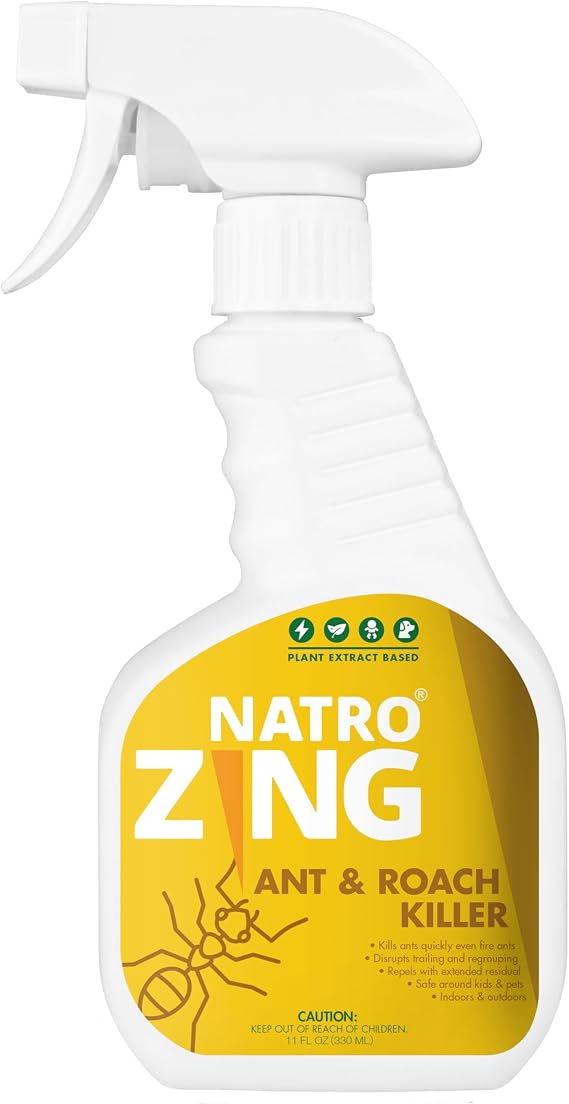 Ant & Roach Killer 11 oz Indoors and Outdoors, Ant Spray for Home, Ants Repellent for House, Fast Kill, Prevents for Weeks, Also Kills Roaches Spiders Centipedes
