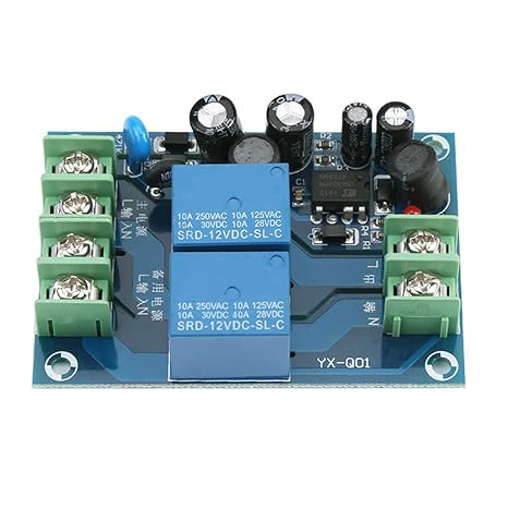Automatic Emergency Power Switch Module - Dual Power Supply Switch Controller, AC 85-240V 110V 220V 230V 10A