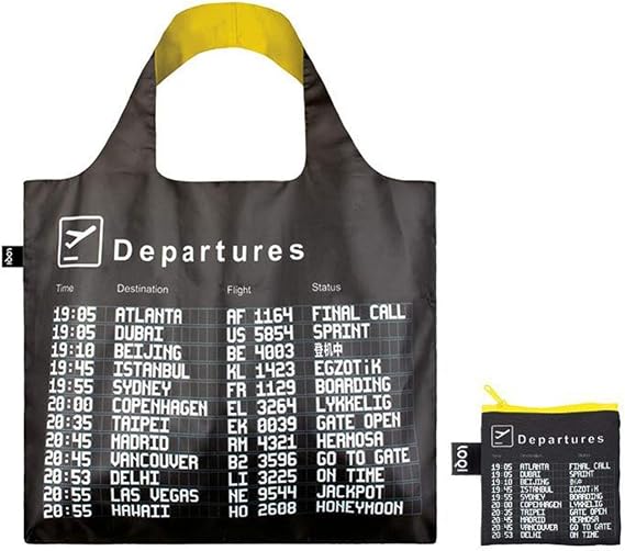 LOQI AIRPORT Arrivals Reusable Shopping Bag