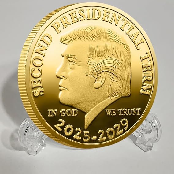The 47th President Donald J. Trump Coin The Second Presidential Term 2025-2029 Challenge Coins Keepsake Q0259