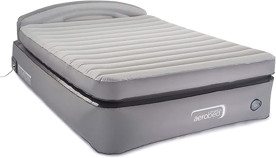 AeroBed Air Mattress with Built-in Pump & Headboard | Comfort Lock Laminated Air Bed