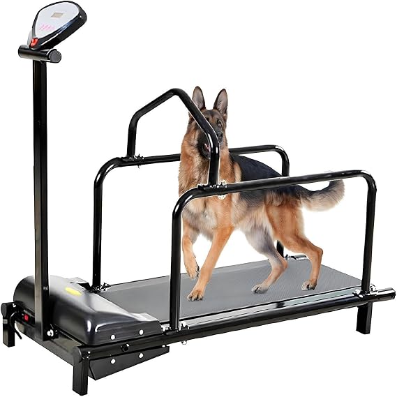 Dog Treadmill,Pet Fitness Treadmill,with Safety Fence,Quiet Motor, and Adjustable Speeds,Dog Treadmill for Large Dogs,Dog Treadmill Medium Dogs,Pet Running Machine,for Small and Large Dogs