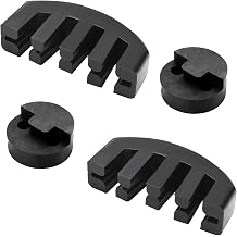 4Pcs Violin Mute Set - Rubber 4/4 Practice Mute, Tourte Style, Claw and Round Silencer for Beginners