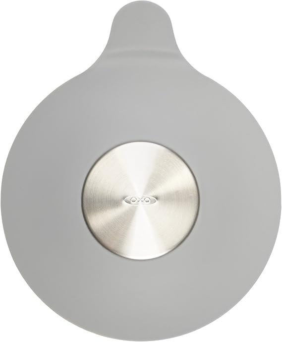 OXO Good Grips Silicone/Stainless Steel Tub Stopper, Grey