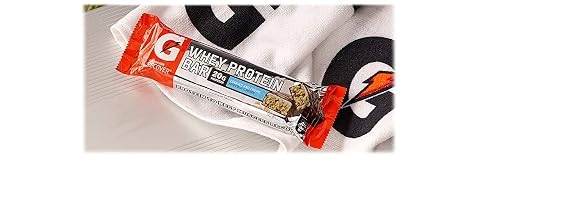 Gatorade Whey Protein Recover Bars, Cookies & Creme, 2.8 ounce bars (12 Count)