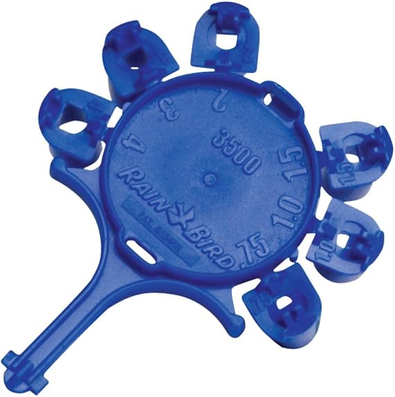 Rain Bird Nozzle Pack 32SA, 32SA Shrub, 3500 Rotors - Replacement Set of 6 Self-Aligning Nozzles with Matched Flow Rates - Black, Plastic