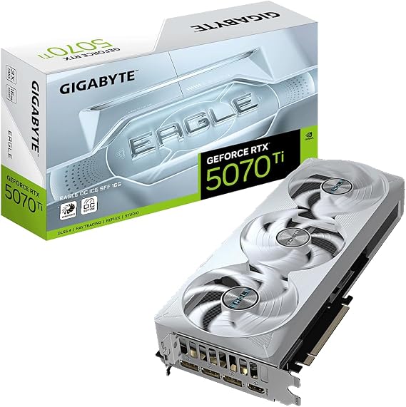 GIGABYTE NVIDIA GeForce RTX5070Ti Equipped Graphics Board GDDR7 16GB Gigabyte Domestic Authorized Dealer GV-N507TEAGLEOC ICE-16GD