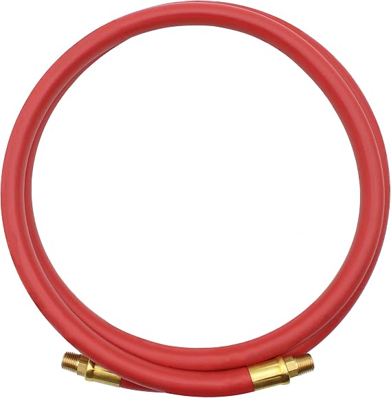GoodYear 6' x 3/8" Lead-In Rubber Air Hose,Red
