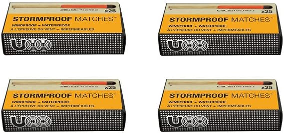 UCO Stormproof, Waterproof & Windproof Match 4-Pack