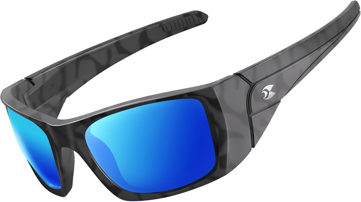 suoso Polarized Sports Sunglasses for Men: Women UV400 Protection Wrap Around Sun Glasses for Fishing Cycling Running TR90