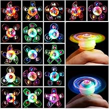 24 PCS LED Light Up Fidget Spinners Rings Christmas Party Favors for Kids 4-8 8-12 Goodie Treat Bag Stuffers Pinata,Birthday Gifts Goodie Bag Stuffers,Glow in The Dark Party Supplies