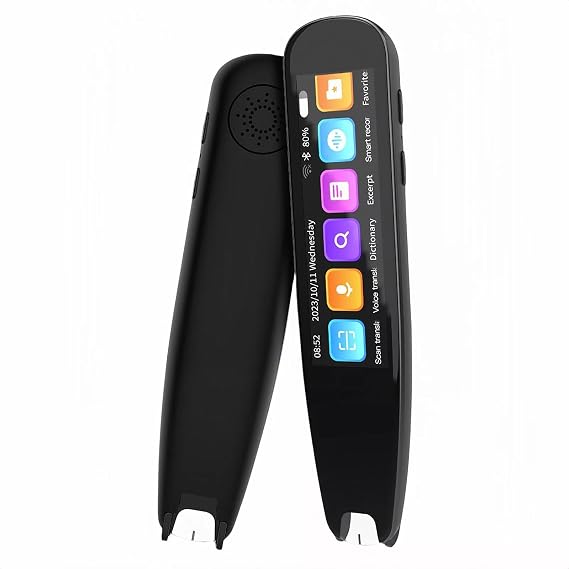 Scan Reader Pen, OCR Digital Reading Pen for Dislexia, Pen Scanner Text Reading Device, Multilingual Translation Device Dictionary Pen for Students, Adults, BusinessmanB