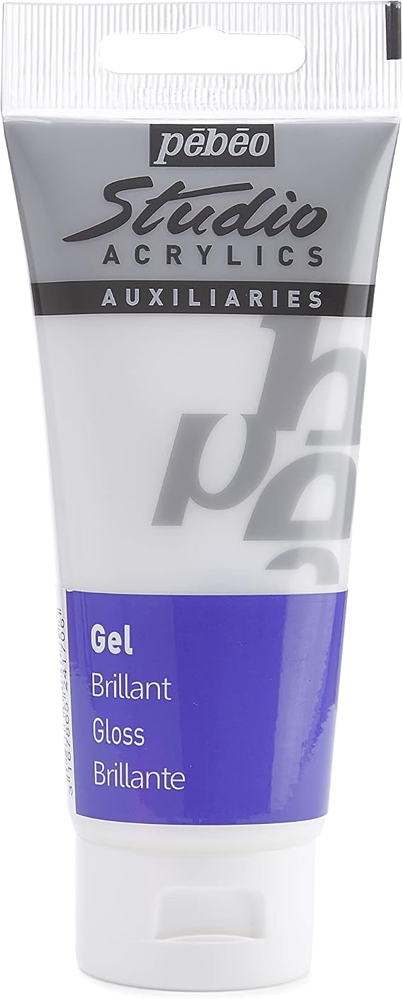 Pebeo Studio Acrylics Mediums, Studio Gloss Gel 100-Milliliter