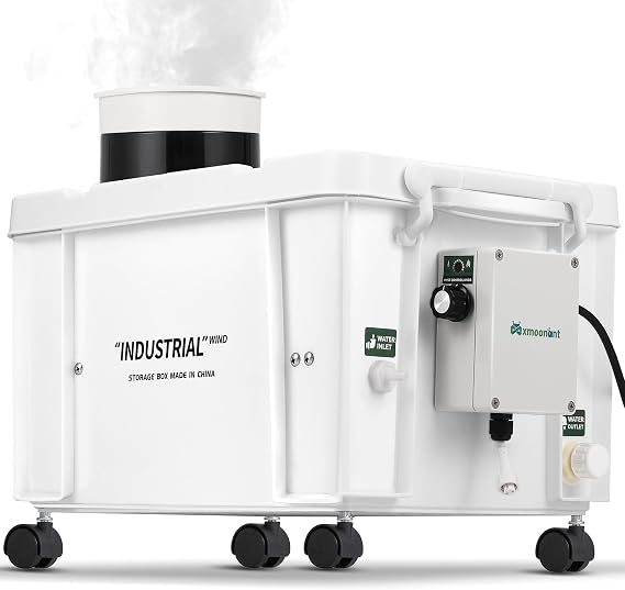 Mxmoonant 10kg/H Ultrasonic Mist Maker DIY Humidifier Kit Commercial Mister | Adjustable Mist Volume, Automatic Water Filling, Humidity Controller, for Mushroom Growing, Greenhouse Plant Humidity 110V