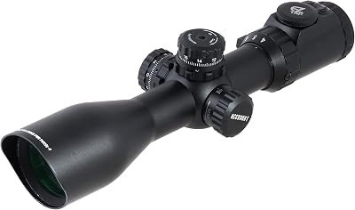 Accu-Shot1-4.5X28 30mm CQB Scope, 36-Color Glass Mil-dot, QD Rings