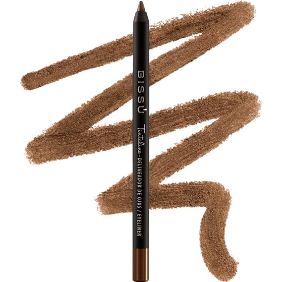 Bissu Tintaline Eyeliner - 25 Vivid Colors, High-Coverage, Long-Lasting & Smudge-Proof (Brown)
