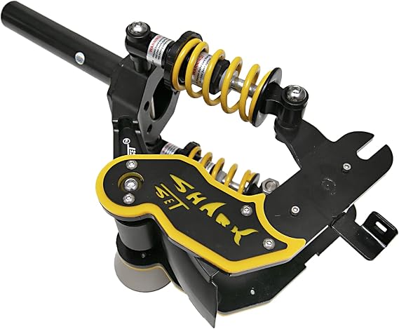 Compatible with Ninebot MAX G30 | Premium Front Suspension Upgrade by SHARKSET | Black & Yellow | No LED Version | Scooter Parts for Safer, Smoother, More Comfortable Ride