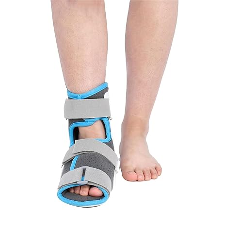 Walking Boot Ankle Splint, Metatarsal fixation brace, Stable Foot Ankle Support Fracture Boot, Adjustable Foot Ankle Splint Foot Drop Brace Orthosis Splint, Hemiplegia Foot Drop.(Left,Large( 42)