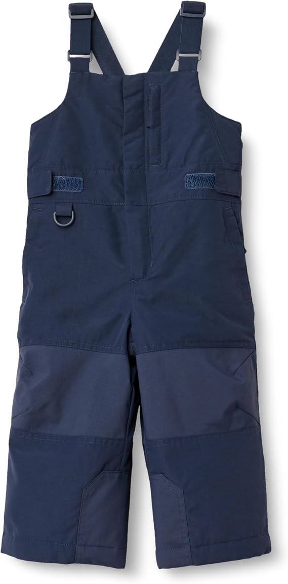 Amazon Essentials Unisex Kids' Water Resistant Snow Bib, Navy, Large