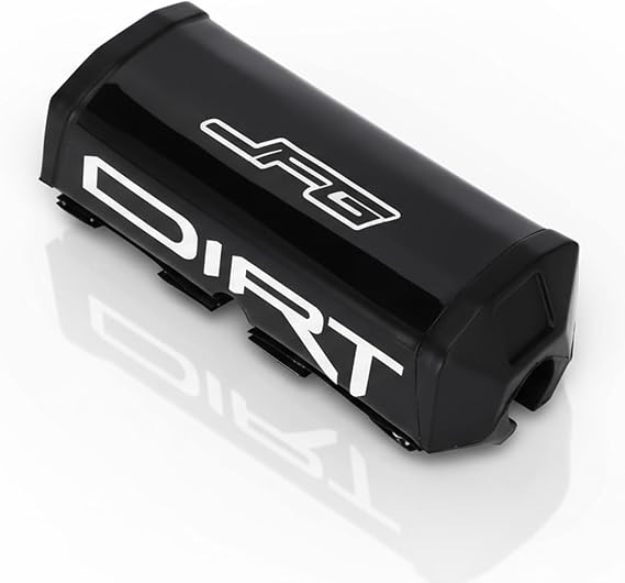 JFG RACING Dirt Bike Handlebar Pad, Motorcycle Cross Bar Square Pad for Most Dirt Pit Bike MX ATV Motorcycle Motocross, BLACK