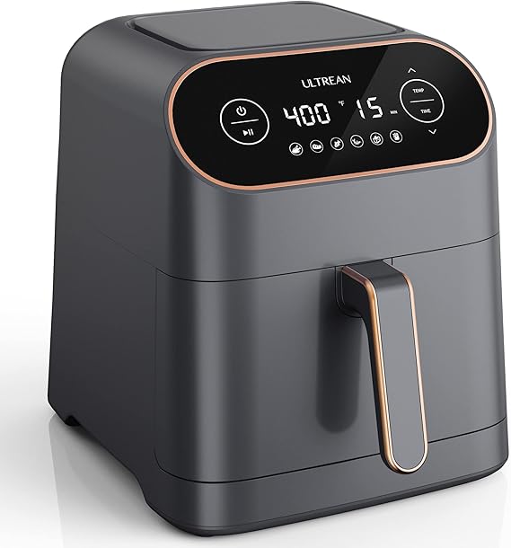 Ultrean Air Fryer, 9 Quart 6-in-1 Electric Hot XL Airfryer Oven Oilless Cooker, Large Family Size LCD Touch Control Panel and Nonstick Basket, ETL Certified, 1750W