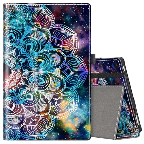 VORI Folio Case for Amazon Fire HD 8 Tablet 8th7th6th Generation, 201820172016 Release, Slim Premium PU Leather Stand Protective Cover with Auto WakeSleep, Mandala Galaxy