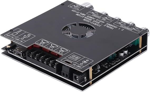 Power Amplifier Module 2.1 Channel BT5.1 AUX U Disk USB Sound Card Inputs TPA3255 Amplifier Board DC16‑38V