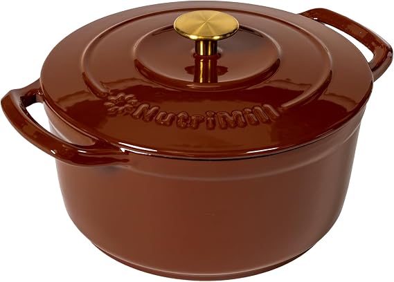 NutriMill Enameled Cast Iron Dutch Oven 6 Quart