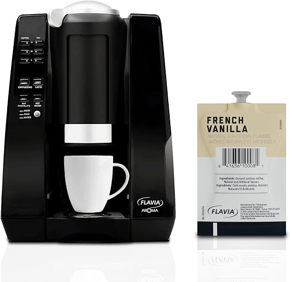 Lavazza Flavia Aroma Coffee Machine with Alterra Light Roast 40 Count Freshpacks Single Serve Brewer for Home & Office Premium Italian Coffee System