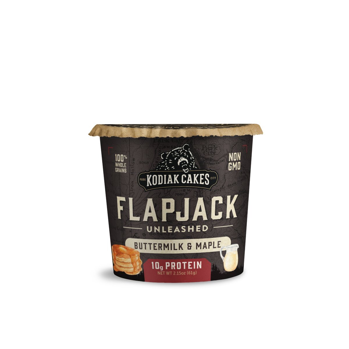 Kodiak Cakes Power Cakes Unleashed Flapjack On the Go Baking Mix, Unleashed Buttermilk and Maple, 2.15 Ounce
