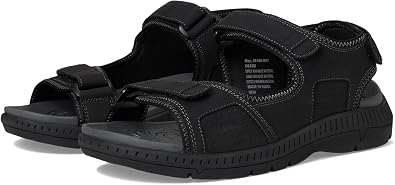 Nunn Bush mens Laguna 3 Strap River Sandal Lightweight Adjustable and Comfortable