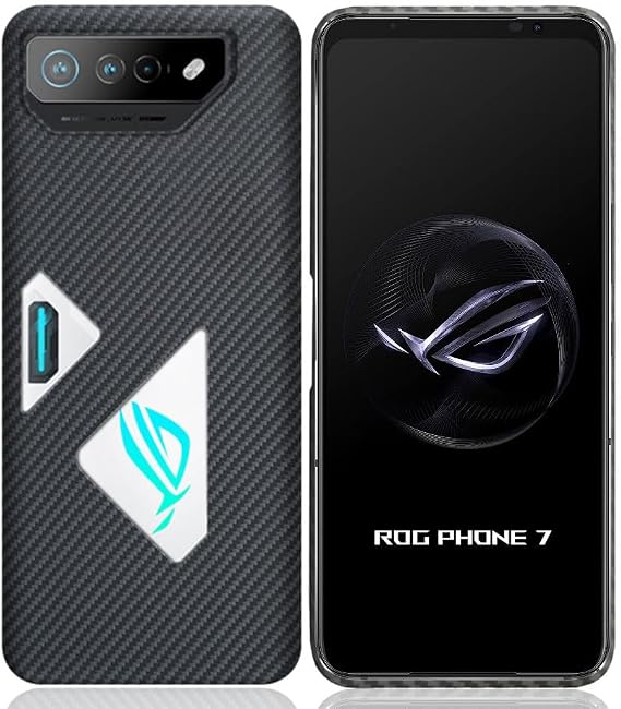 ASUS ROG Phone 7 Case, Compatible with 6.8 inch YCJDP, Premium Texture, Aramid Fiber, Premium Carbon Style, Ultra Thin, Ultra Lightweight, Wear-Resistant, Simple Design, Can Be Charged in Both