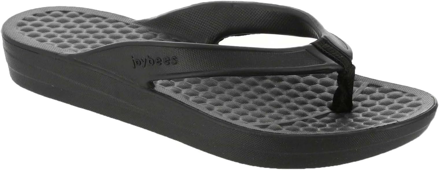 Joybees WVFLP.COL.1100 Women's Varsity Flip Solid Coal W11