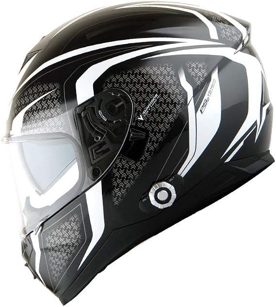 Martian Motorcycle Bluetooth Helmet Full Face Dual Visor with Bluetooth Headset 6 Riders intercom & 1000 Meter Communication