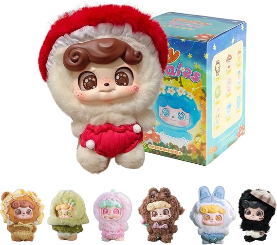 Q.Kid Fairy Tales Series Plush Keychain Blind Box 1Pcs (1 of 9 Possible Styles) Cute Collectible Key Ring Birthday Gifts