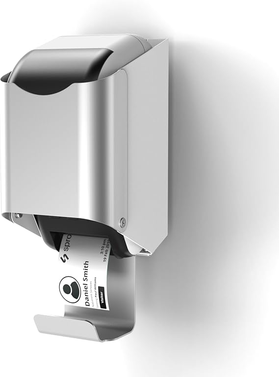 SPROCKET Wall Mount for Brother QL-810W, QL-820NWB or QL-820NWBc Label Printer (White)