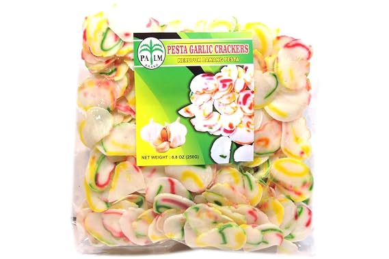 Palm Garlic Crackers, Pesta, 8.8 Ounce
