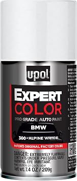 U-POL Expert Color, For BMW 300, Automotive Spray Paint, Professional Grade, Long-Lasting, Easy-To-Use, White III