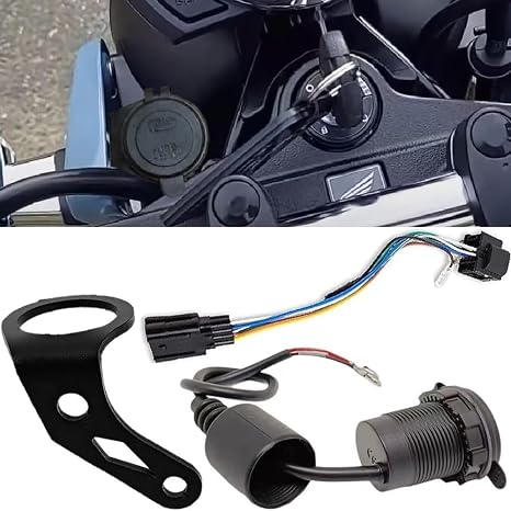 Compatible with Honda DAX 125 ST125 (22-UP) Plug & Play Wiring Harness Connector Accessory Kit + Bracket (8-PIN Connector)